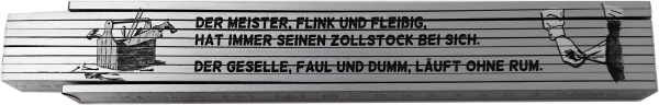 Sammlerzollstock Meister, Geselle